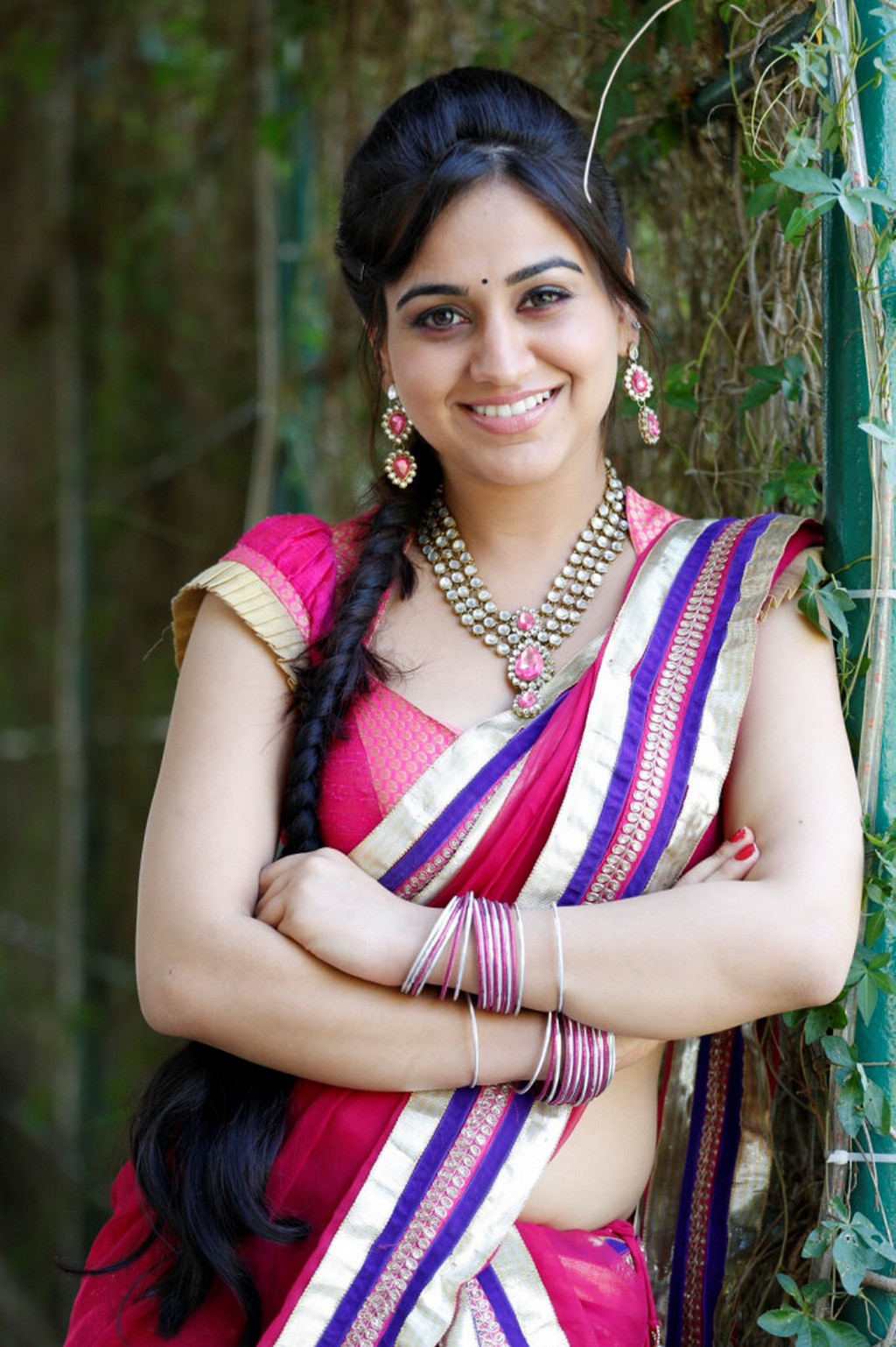 Aksha in Half Saree Photos